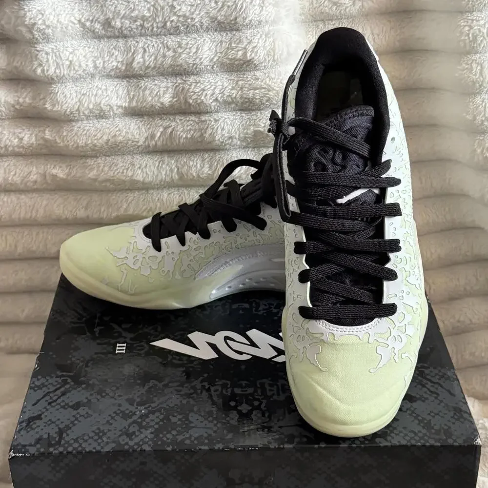 Jordan Zion‎ 3 White Black Barley Volt Men's 8 Women 9.5 DR0675 Sneaker NEW Nike